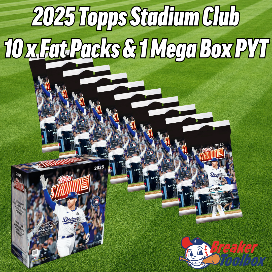 10 x 2025 Topps Stadium Club Fat Pack and 1 Mega Box PYT | Live Break ...