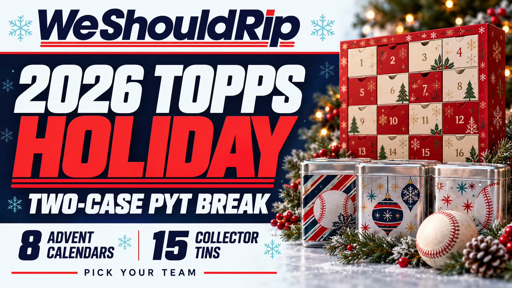 TWO CASE HOLIDAY MLB BREAK! | Live Break | Breaker Toolbox