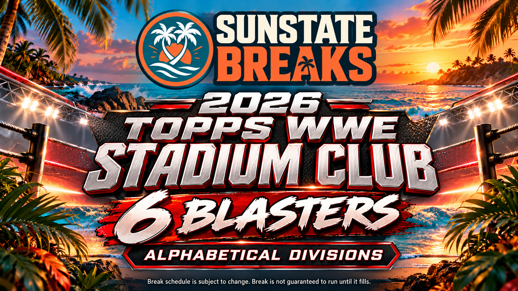 2026 Topps WWE Stadium Club Blaster (x6) - Alphabetical | Live Break ...